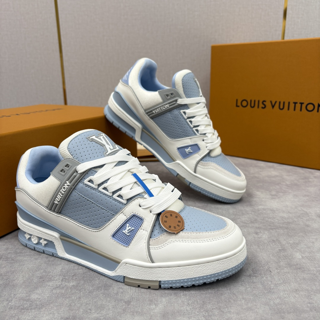 💋💍L家新品 L*V 路易～当季新品上架 TRAINER 系列运动鞋 马卡龙色系的奢甜运动风 官方 10