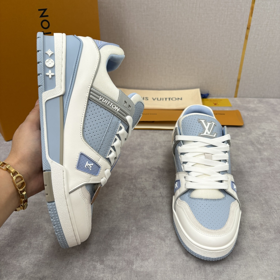 💋💍L家新品 L*V 路易～当季新品上架 TRAINER 系列运动鞋 马卡龙色系的奢甜运动风 官方 10