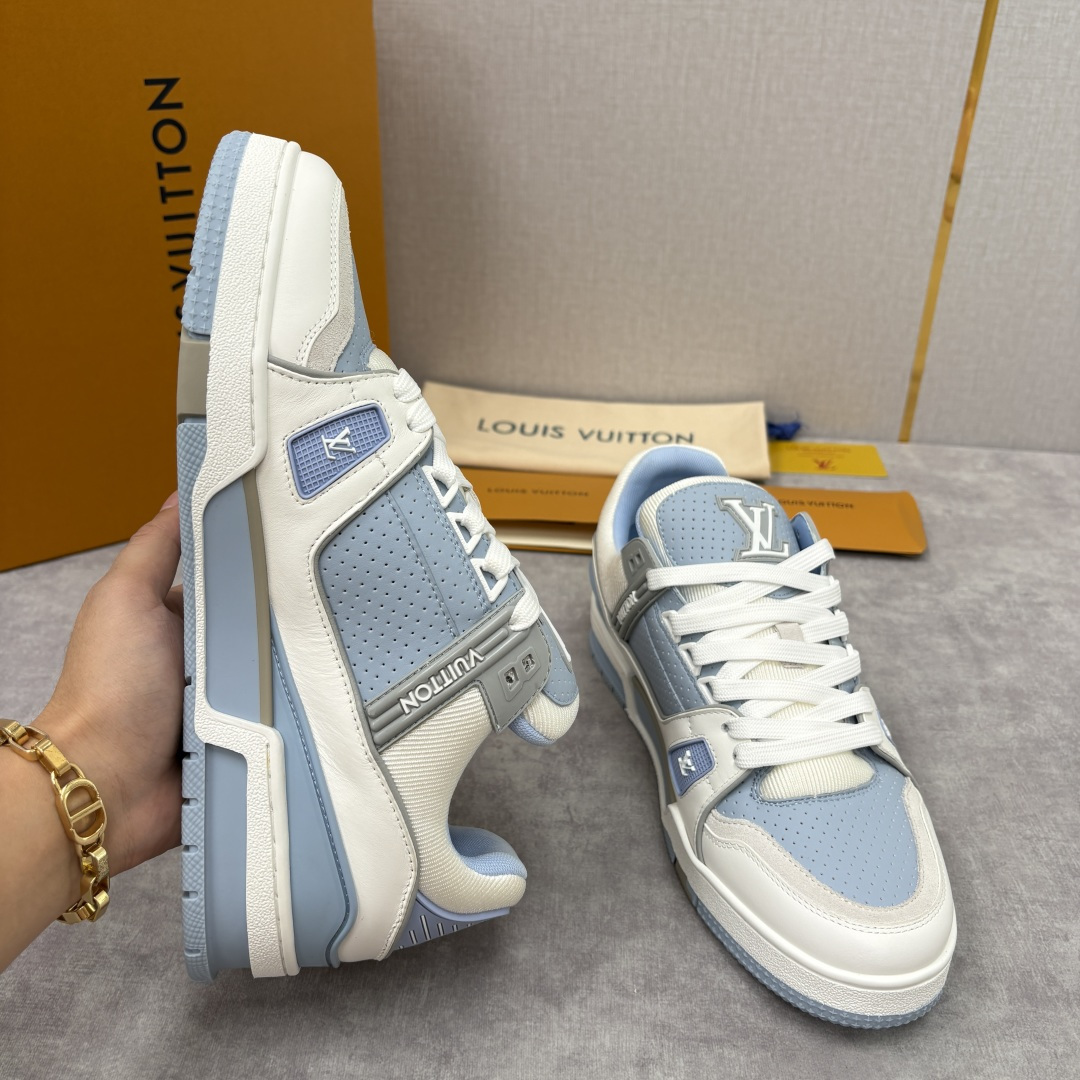 💋💍L家新品 L*V 路易～当季新品上架 TRAINER 系列运动鞋 马卡龙色系的奢甜运动风 官方 10