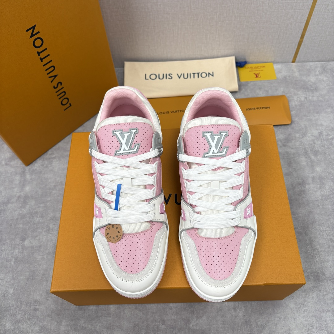 💋💍L家新品 L*V 路易～当季新品上架 TRAINER 系列运动鞋 马卡龙色系的奢甜运动风 官方 10