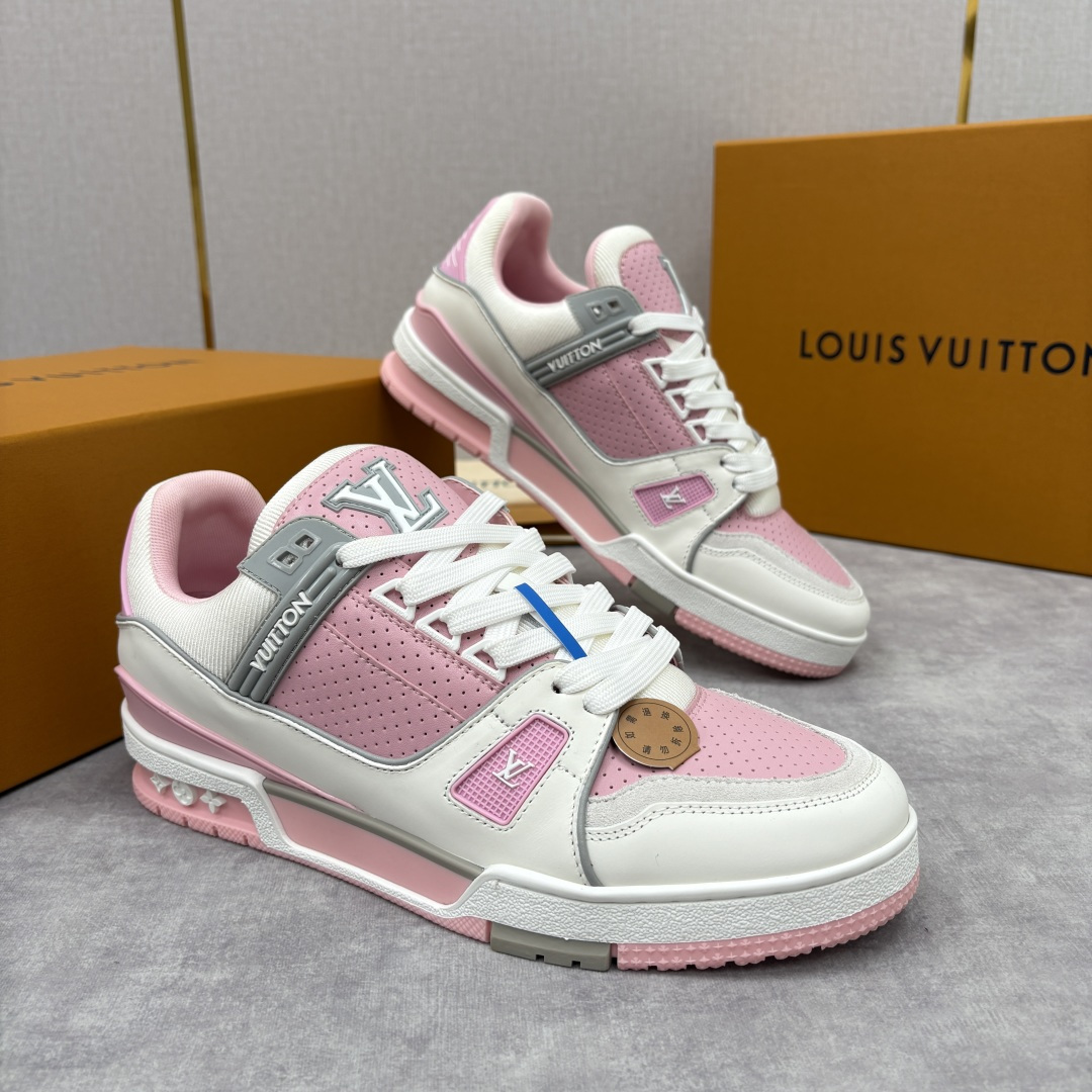 💋💍L家新品 L*V 路易～当季新品上架 TRAINER 系列运动鞋 马卡龙色系的奢甜运动风 官方 10