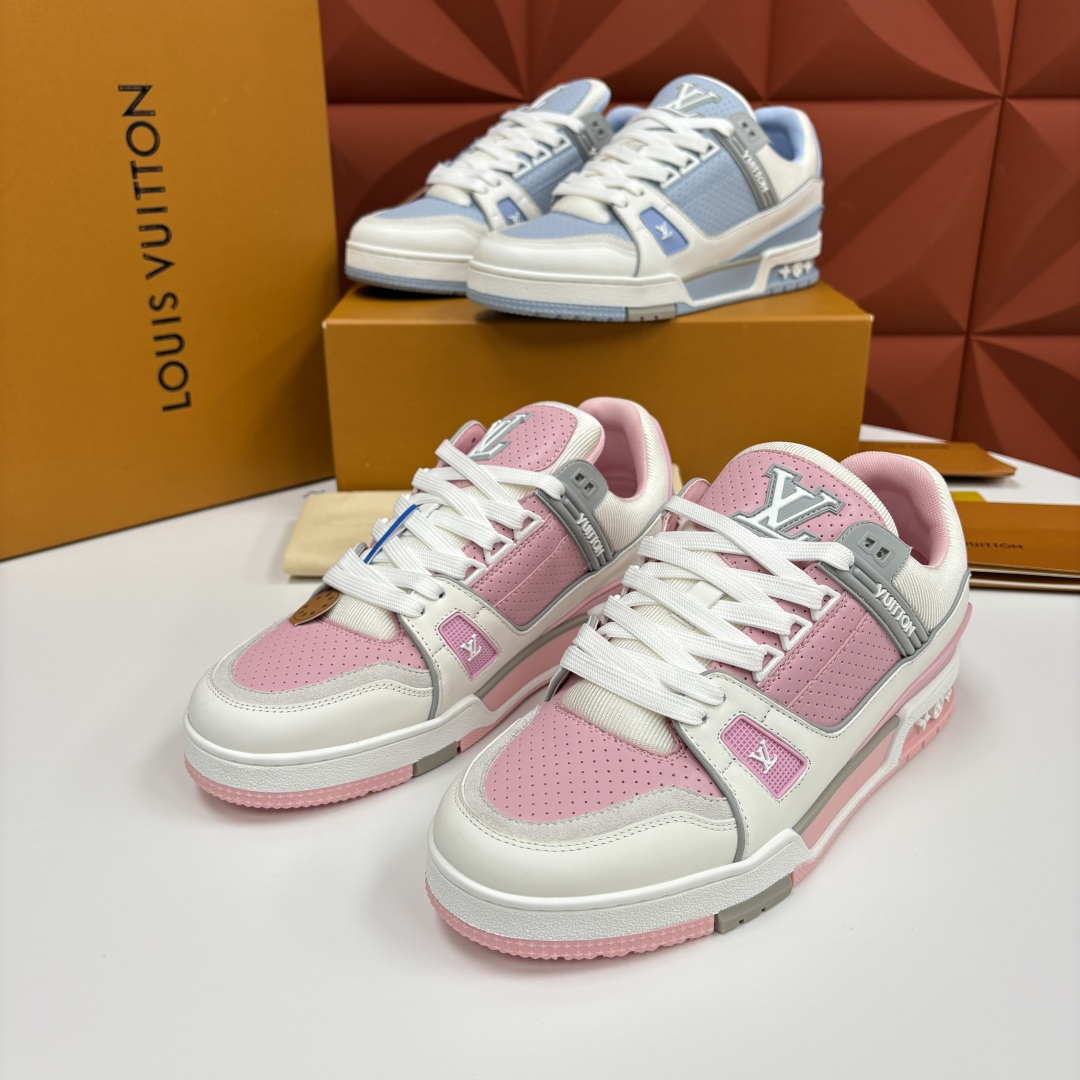 💋💍L家新品 L*V 路易～当季新品上架 TRAINER 系列运动鞋 马卡龙色系的奢甜运动风 官方 10