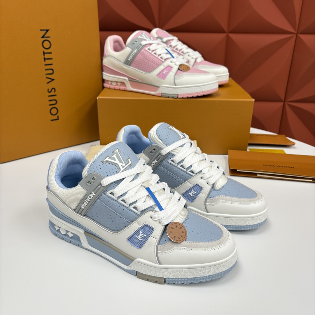 💋💍L家新品 L*V 路易～当季新品上架 TRAINER 系列运动鞋 马卡龙色系的奢甜运动风 官方 10