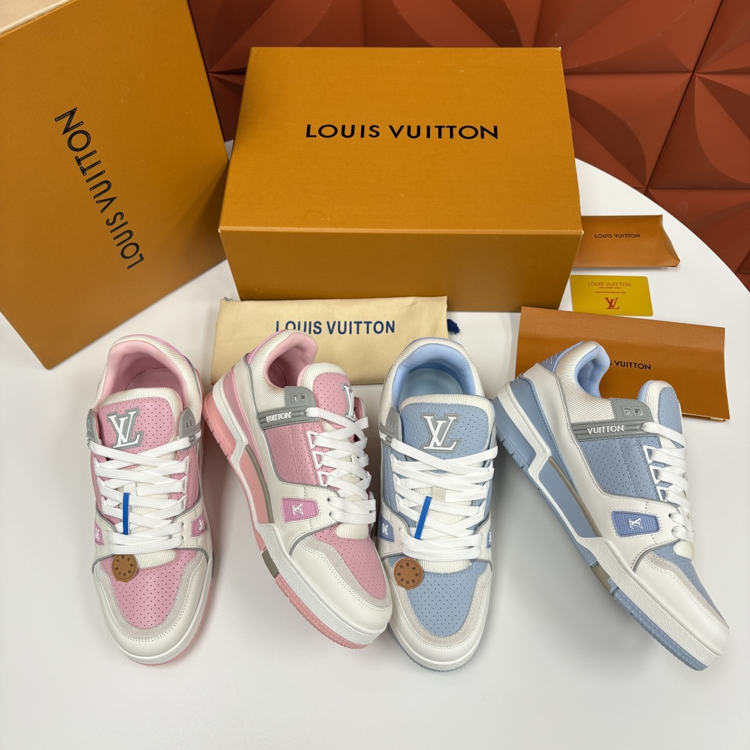 💋💍L家新品 L*V 路易～当季新品上架 TRAINER 系列运动鞋 马卡龙色系的奢甜运动风 官方 10