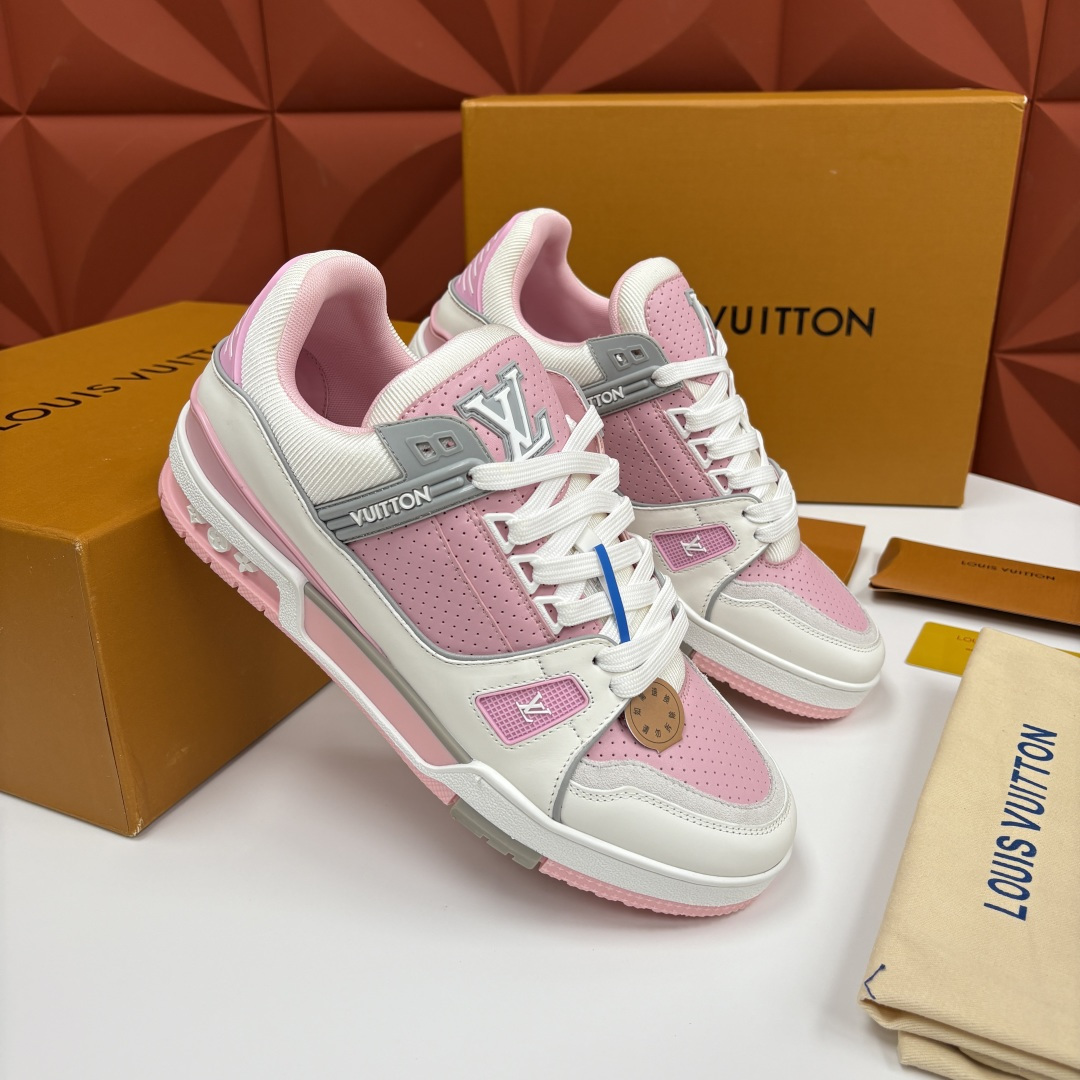 💋💍L家新品 L*V 路易～当季新品上架 TRAINER 系列运动鞋 马卡龙色系的奢甜运动风 官方 10