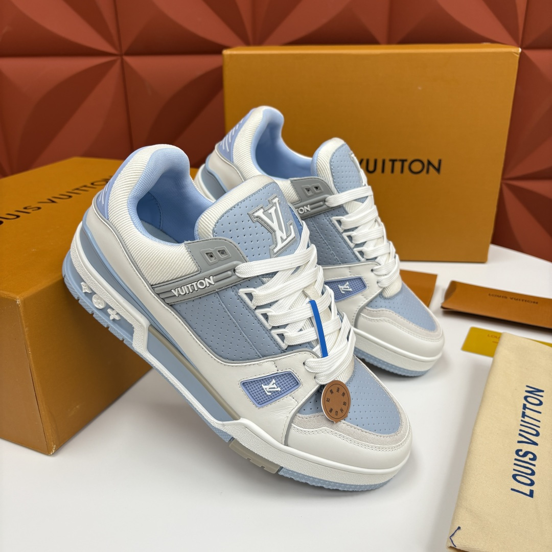 💋💍L家新品 L*V 路易～当季新品上架 TRAINER 系列运动鞋 马卡龙色系的奢甜运动风 官方 10