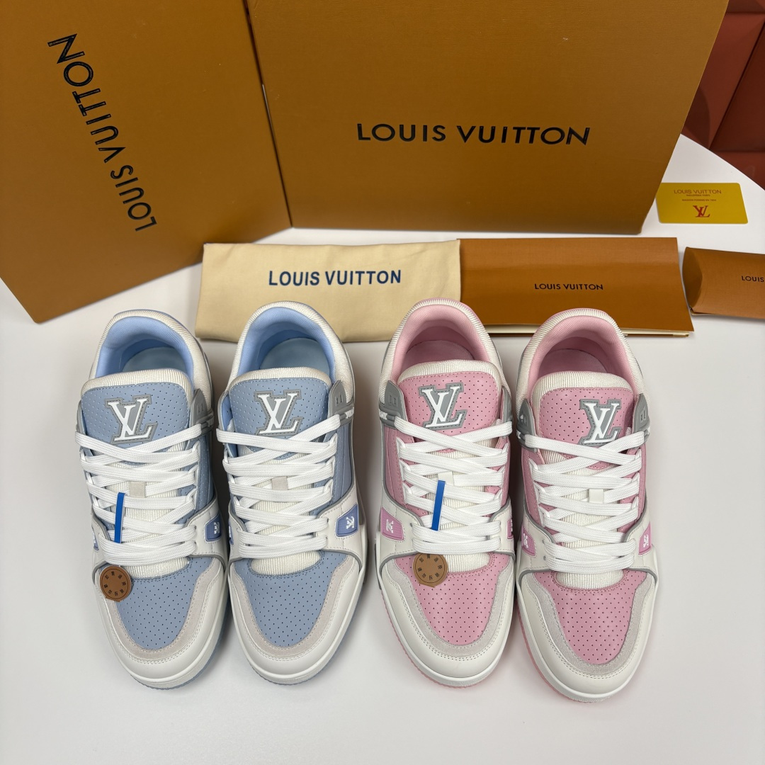 💋💍L家新品 L*V 路易～当季新品上架 TRAINER 系列运动鞋 马卡龙色系的奢甜运动风 官方 10