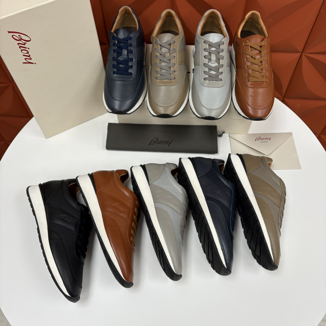 💋💍 Brion* （布里-奥尼） 男士新款休闲运动鞋跑鞋 意式奢华与运动风尚的优雅融合 该品牌于194