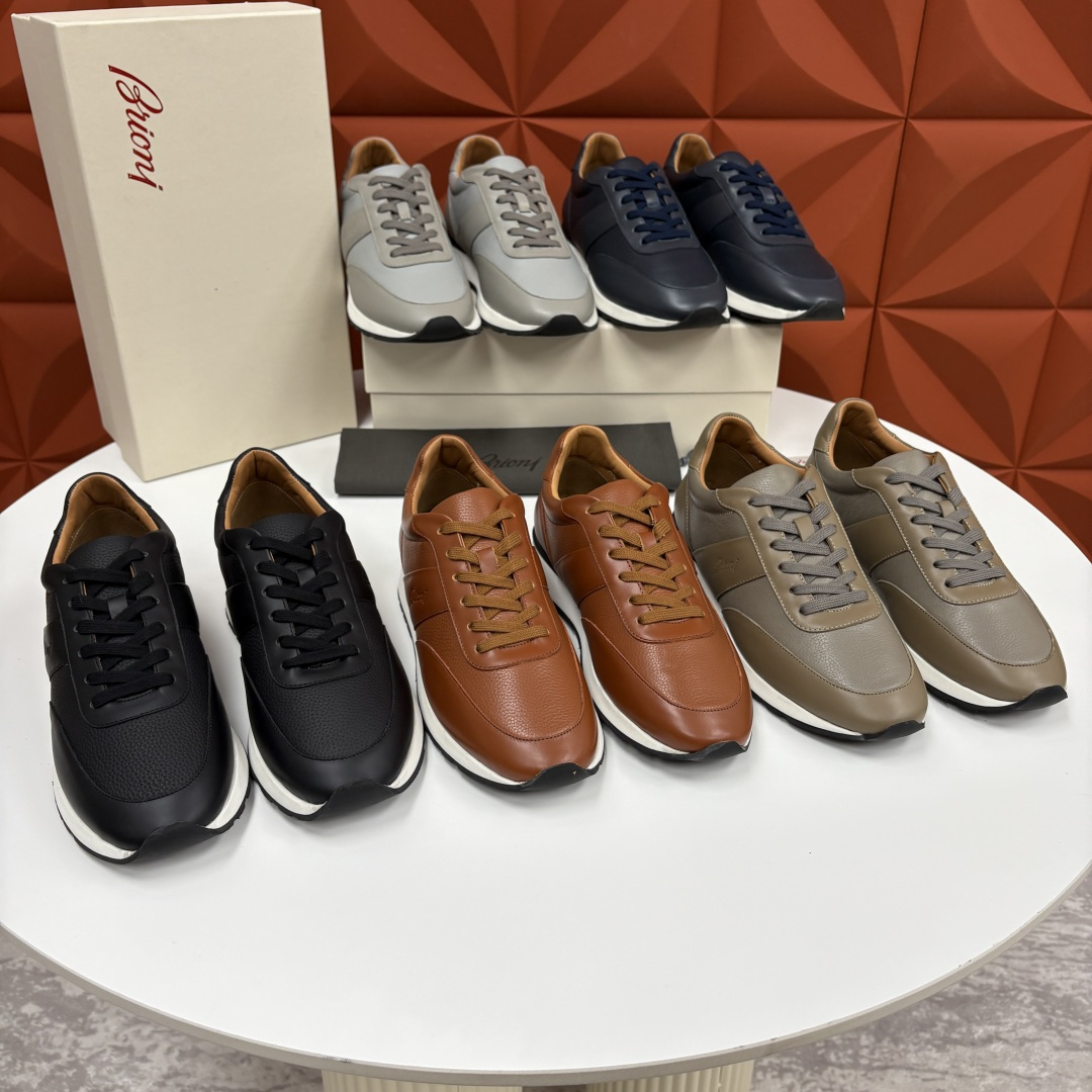 💋💍 Brion* （布里-奥尼） 男士新款休闲运动鞋跑鞋 意式奢华与运动风尚的优雅融合 该品牌于194