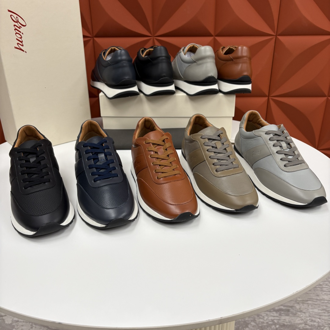 💋💍 Brion* （布里-奥尼） 男士新款休闲运动鞋跑鞋 意式奢华与运动风尚的优雅融合 该品牌于194