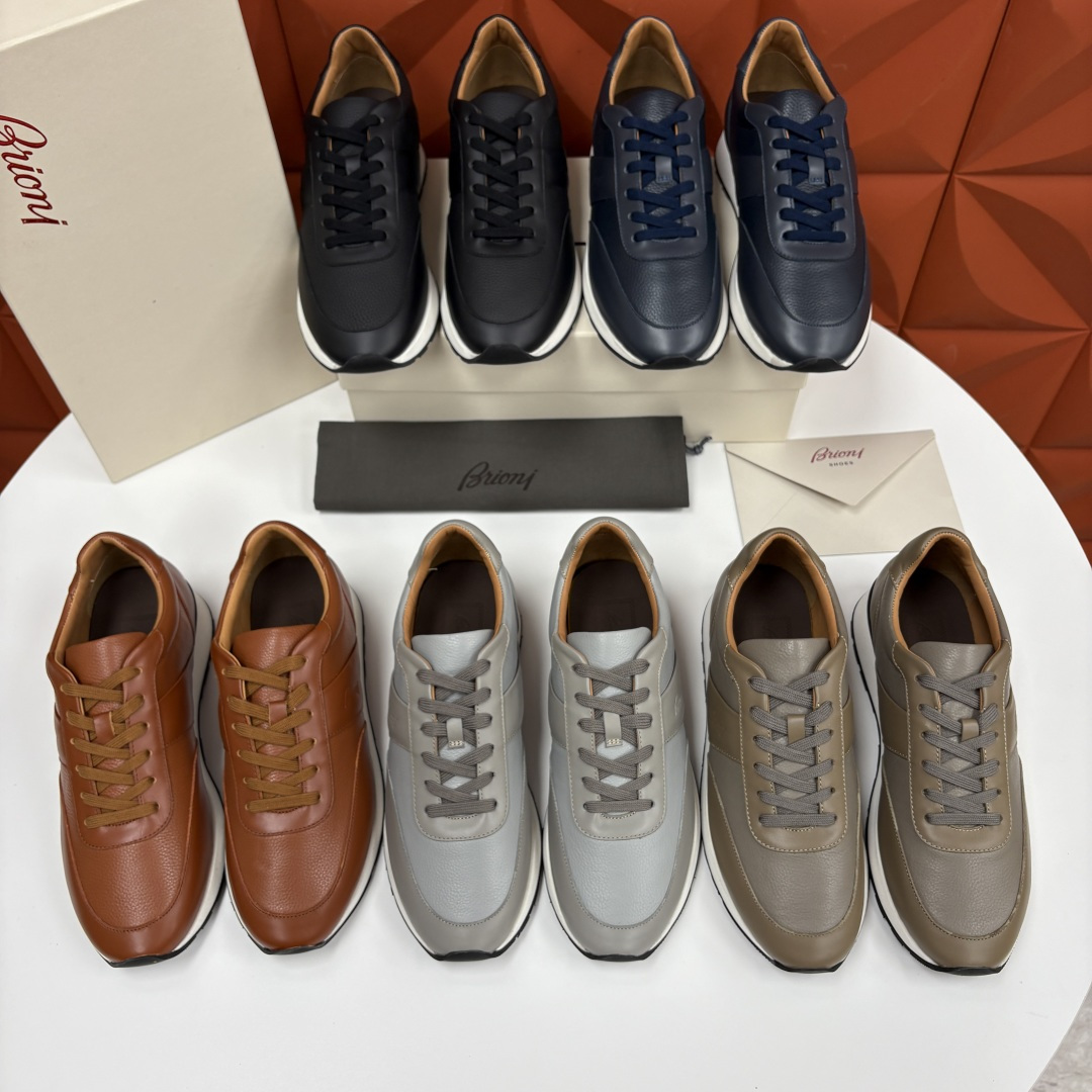 💋💍 Brion* （布里-奥尼） 男士新款休闲运动鞋跑鞋 意式奢华与运动风尚的优雅融合 该品牌于194