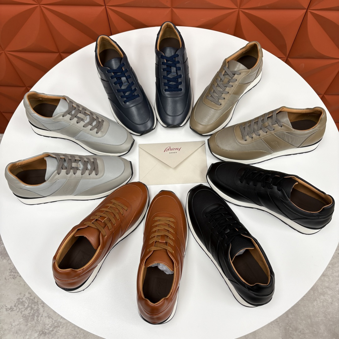 💋💍 Brion* （布里-奥尼） 男士新款休闲运动鞋跑鞋 意式奢华与运动风尚的优雅融合 该品牌于194