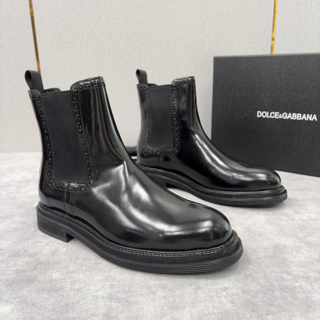 💋💍DG家新品 杜嘉-班纳 Dolce&Gabban* 男士切尔西靴皮靴系列：意式奢华的多面型格盛宴 这