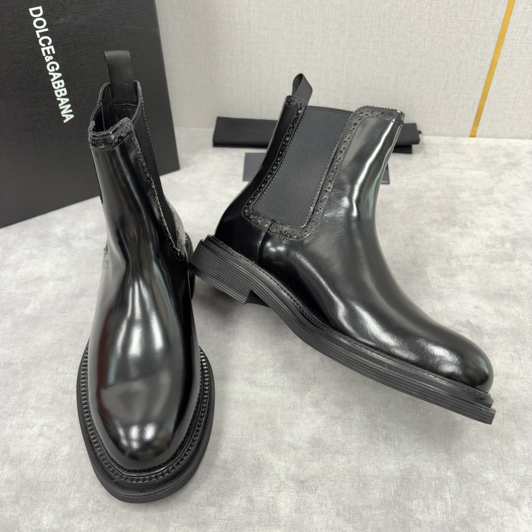 💋💍DG家新品 杜嘉-班纳 Dolce&Gabban* 男士切尔西靴皮靴系列：意式奢华的多面型格盛宴 这