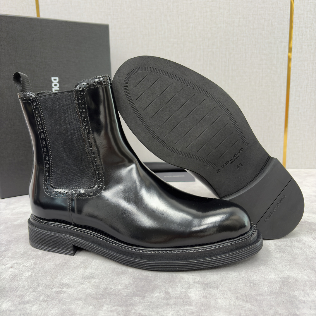 💋💍DG家新品 杜嘉-班纳 Dolce&Gabban* 男士切尔西靴皮靴系列：意式奢华的多面型格盛宴 这