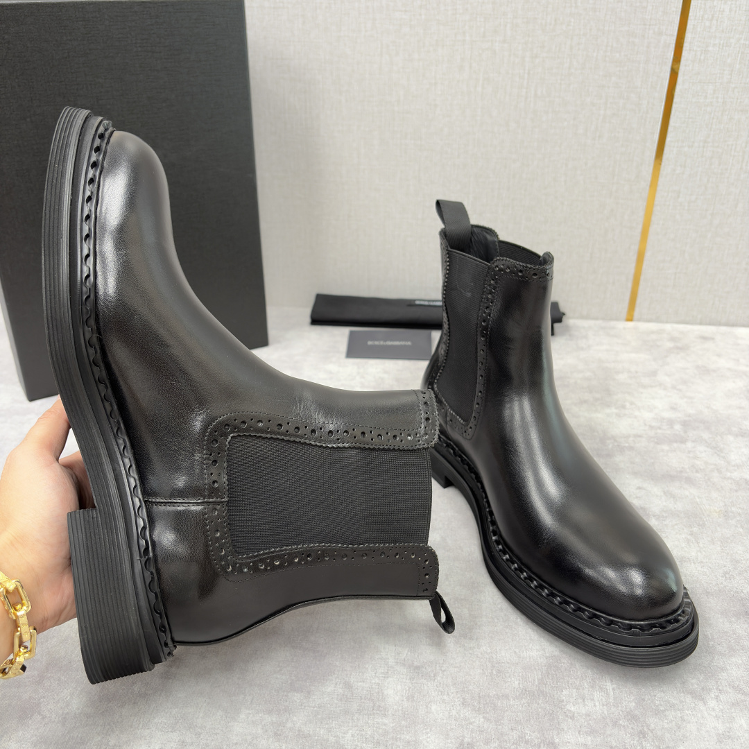 💋💍DG家新品 杜嘉-班纳 Dolce&Gabban* 男士切尔西靴皮靴系列：意式奢华的多面型格盛宴 这