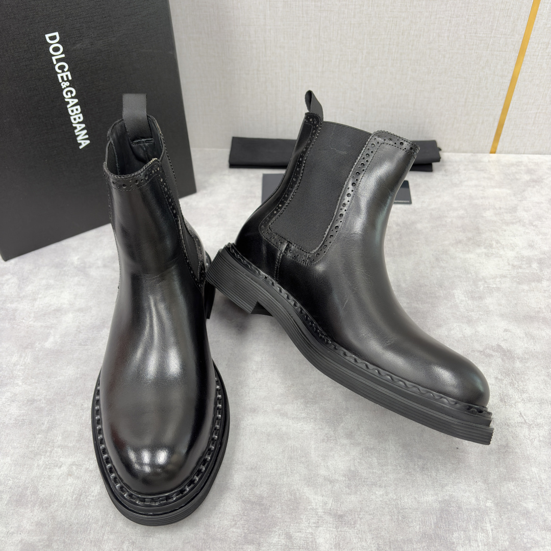 💋💍DG家新品 杜嘉-班纳 Dolce&Gabban* 男士切尔西靴皮靴系列：意式奢华的多面型格盛宴 这