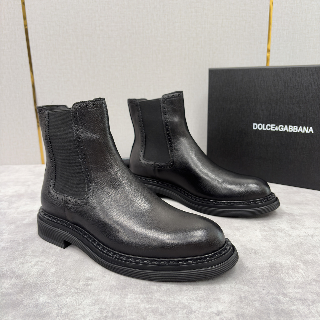 💋💍DG家新品 杜嘉-班纳 Dolce&Gabban* 男士切尔西靴皮靴系列：意式奢华的多面型格盛宴 这