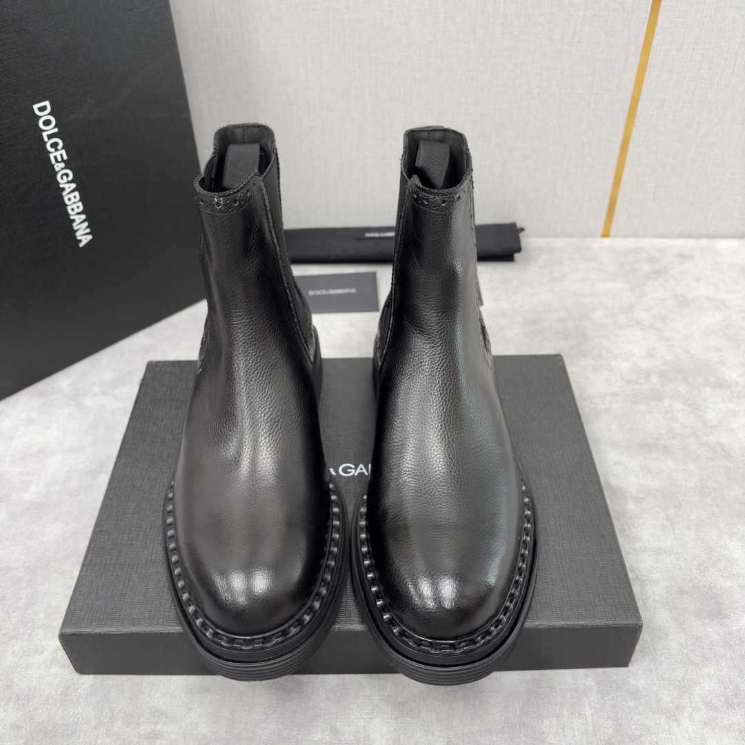 💋💍DG家新品 杜嘉-班纳 Dolce&Gabban* 男士切尔西靴皮靴系列：意式奢华的多面型格盛宴 这