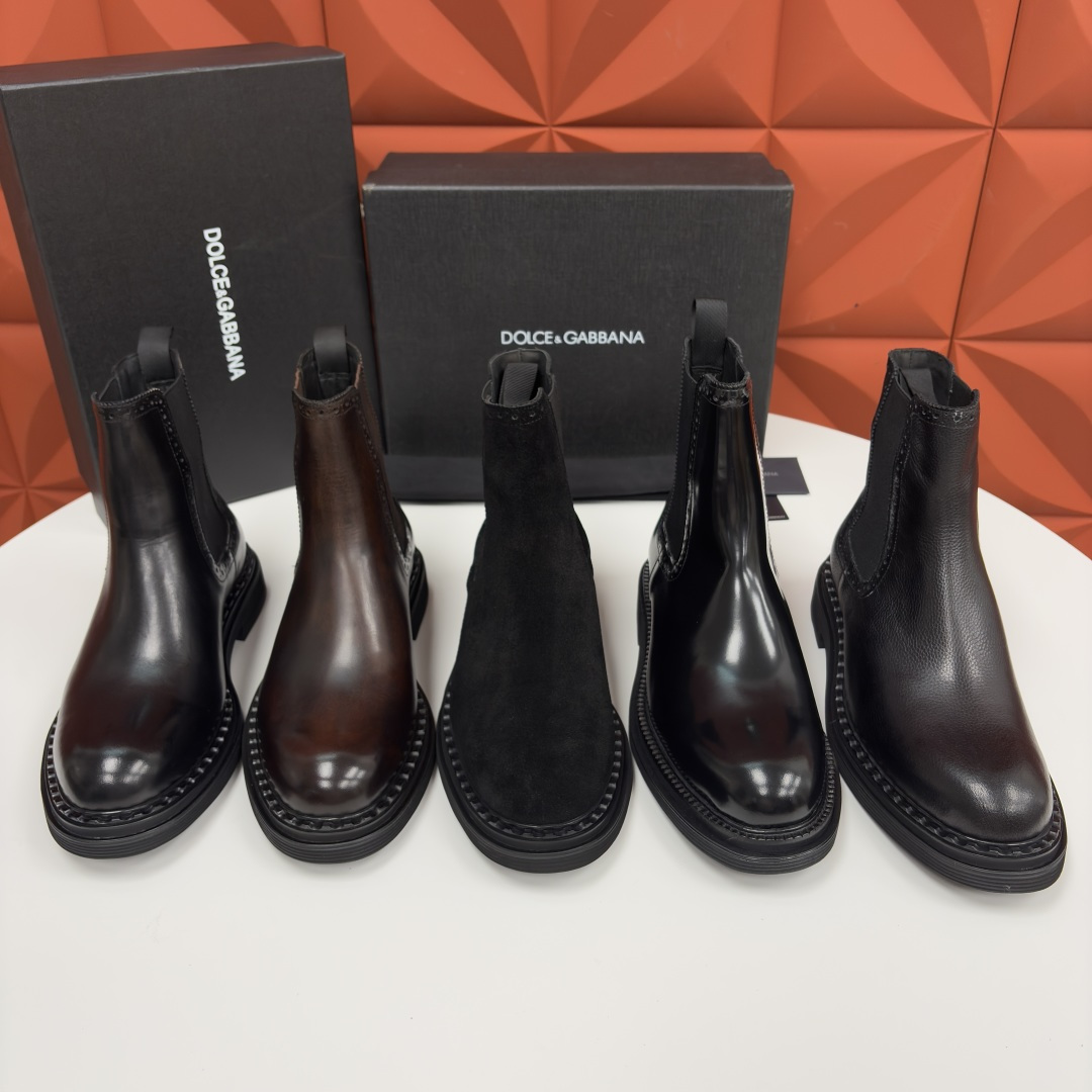 💋💍DG家新品 杜嘉-班纳 Dolce&Gabban* 男士切尔西靴皮靴系列：意式奢华的多面型格盛宴 这