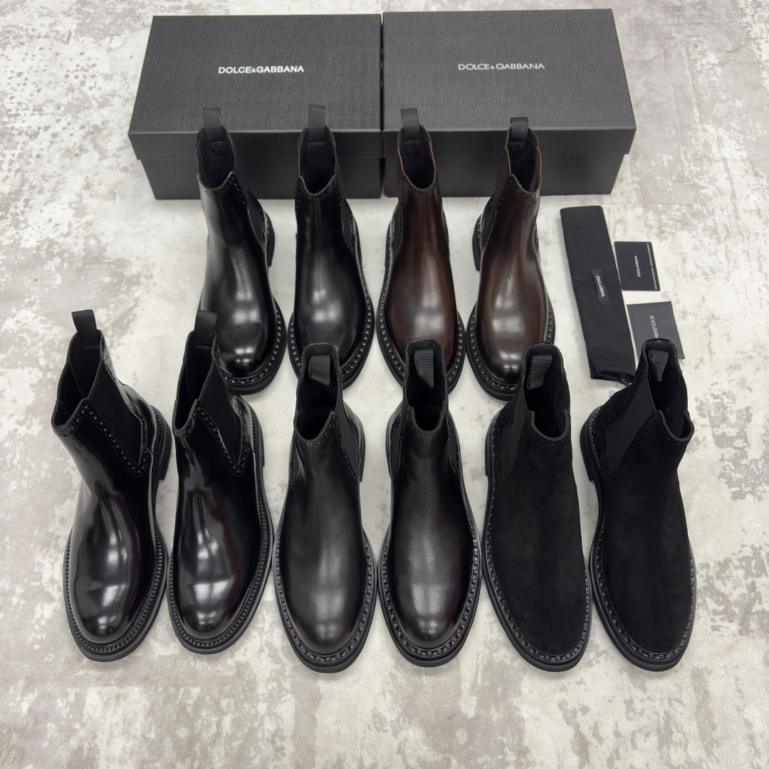 💋💍DG家新品 杜嘉-班纳 Dolce&Gabban* 男士切尔西靴皮靴系列：意式奢华的多面型格盛宴 这