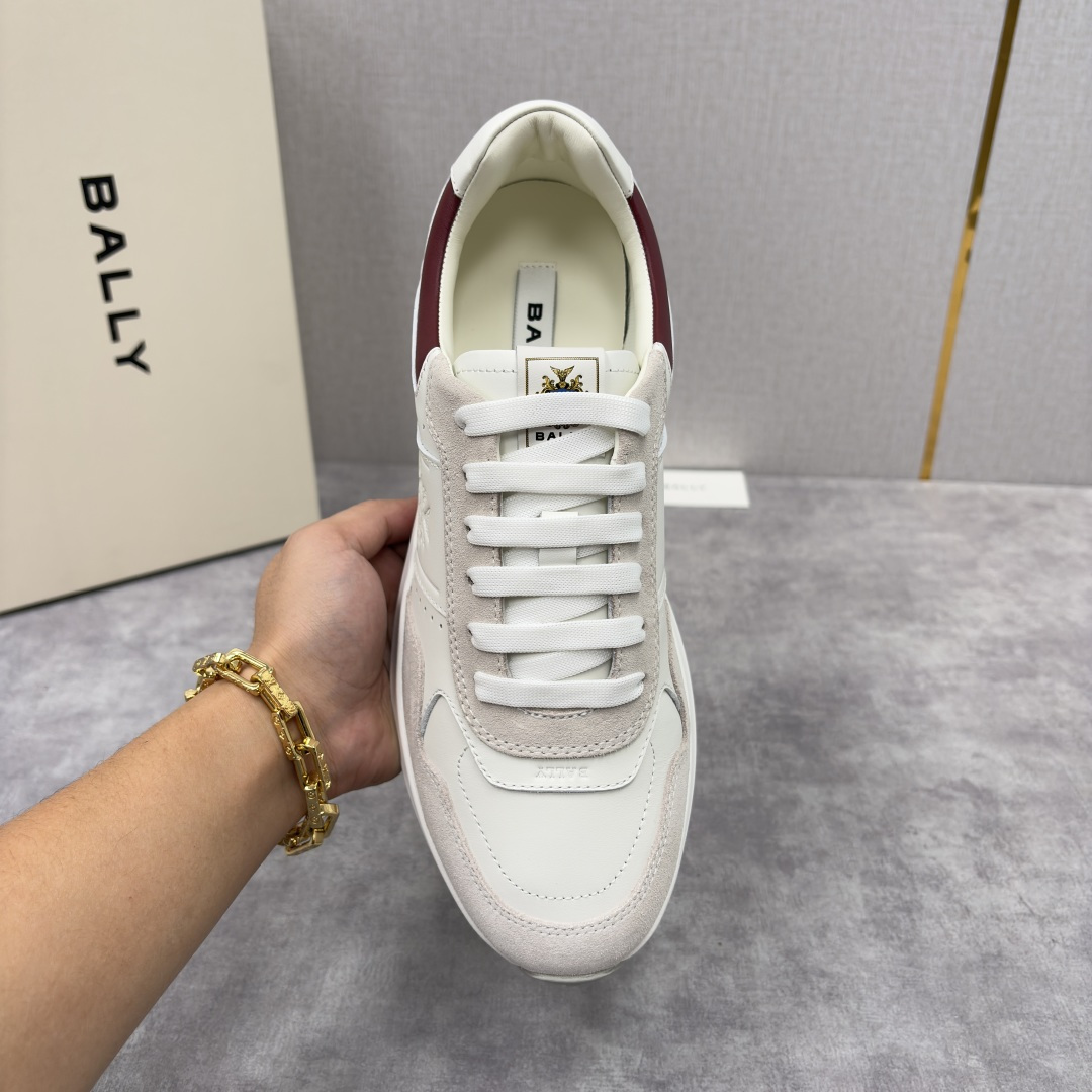 💋💍BL家新品 BAL*Y 巴-利 秀场最新款男士运动鞋！ 莞产顶级精品！领先官网版！选用进口小牛皮面拼