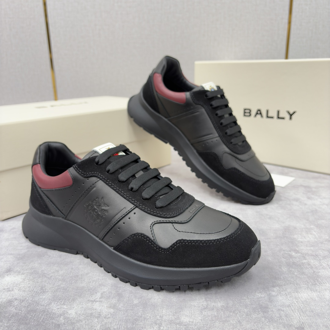💋💍BL家新品 BAL*Y 巴-利 秀场最新款男士运动鞋！ 莞产顶级精品！领先官网版！选用进口小牛皮面拼