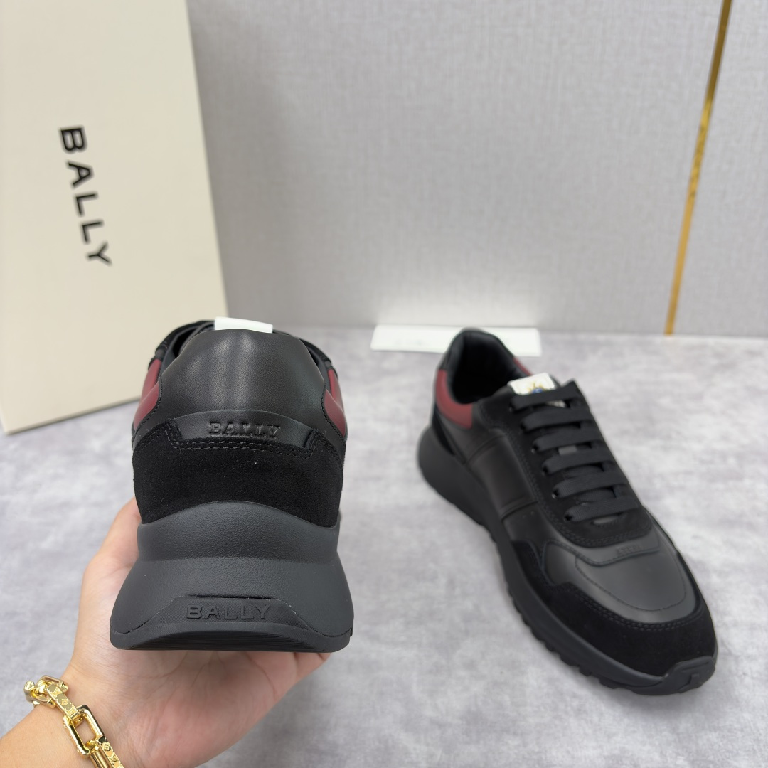 💋💍BL家新品 BAL*Y 巴-利 秀场最新款男士运动鞋！ 莞产顶级精品！领先官网版！选用进口小牛皮面拼
