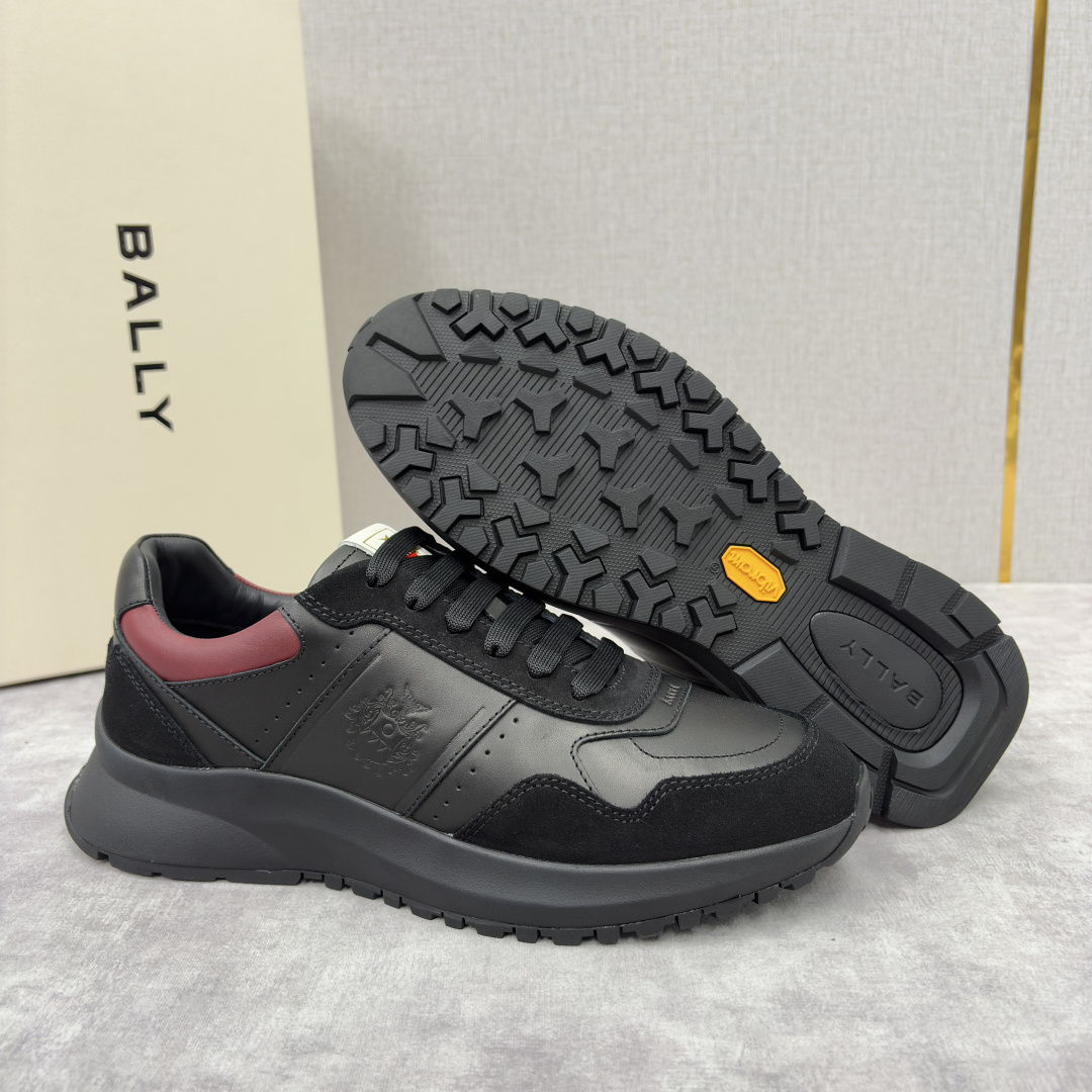 💋💍BL家新品 BAL*Y 巴-利 秀场最新款男士运动鞋！ 莞产顶级精品！领先官网版！选用进口小牛皮面拼