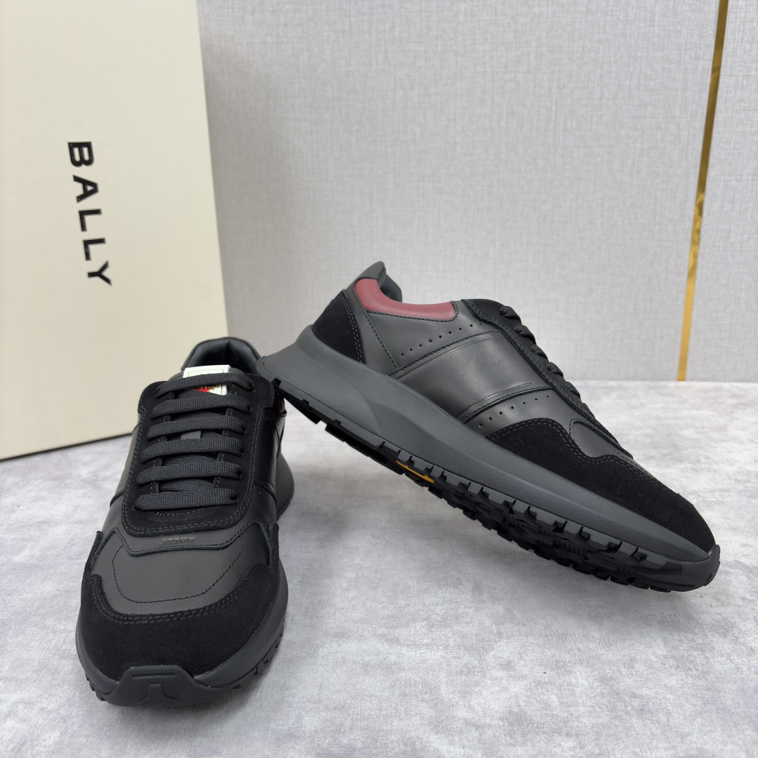 💋💍BL家新品 BAL*Y 巴-利 秀场最新款男士运动鞋！ 莞产顶级精品！领先官网版！选用进口小牛皮面拼