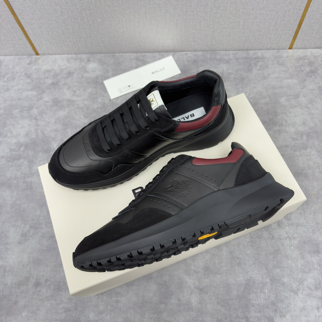 💋💍BL家新品 BAL*Y 巴-利 秀场最新款男士运动鞋！ 莞产顶级精品！领先官网版！选用进口小牛皮面拼