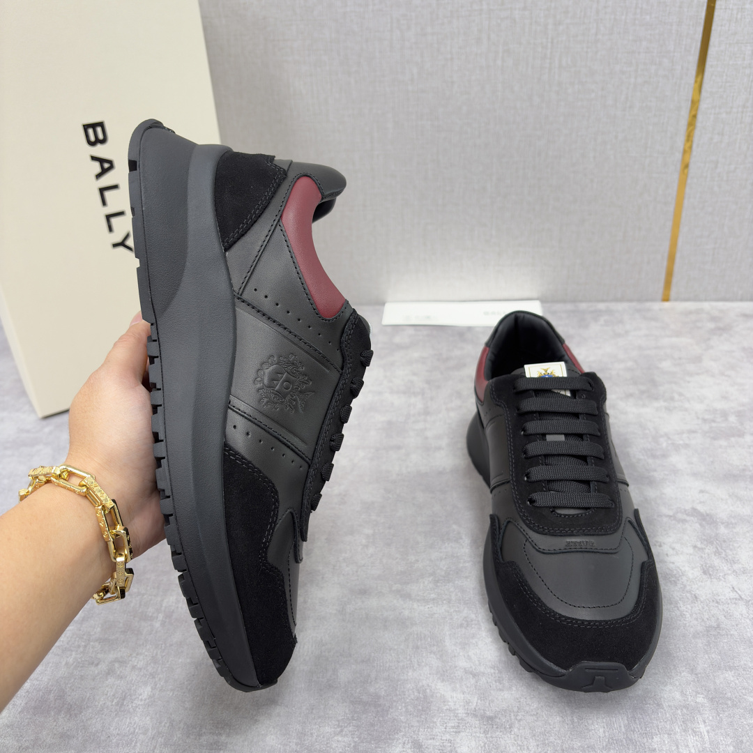 💋💍BL家新品 BAL*Y 巴-利 秀场最新款男士运动鞋！ 莞产顶级精品！领先官网版！选用进口小牛皮面拼