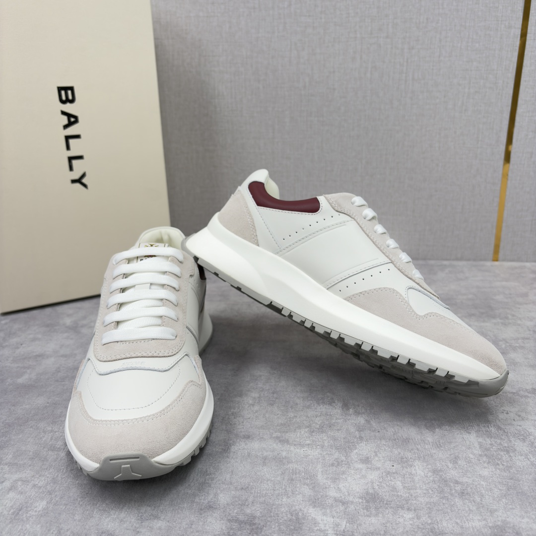 💋💍BL家新品 BAL*Y 巴-利 秀场最新款男士运动鞋！ 莞产顶级精品！领先官网版！选用进口小牛皮面拼