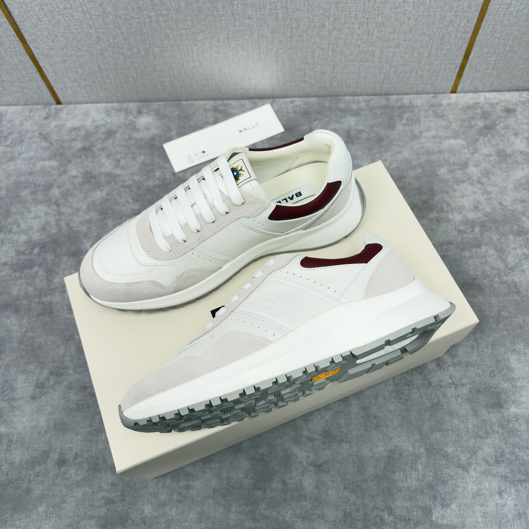 💋💍BL家新品 BAL*Y 巴-利 秀场最新款男士运动鞋！ 莞产顶级精品！领先官网版！选用进口小牛皮面拼