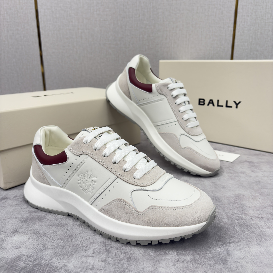 💋💍BL家新品 BAL*Y 巴-利 秀场最新款男士运动鞋！ 莞产顶级精品！领先官网版！选用进口小牛皮面拼