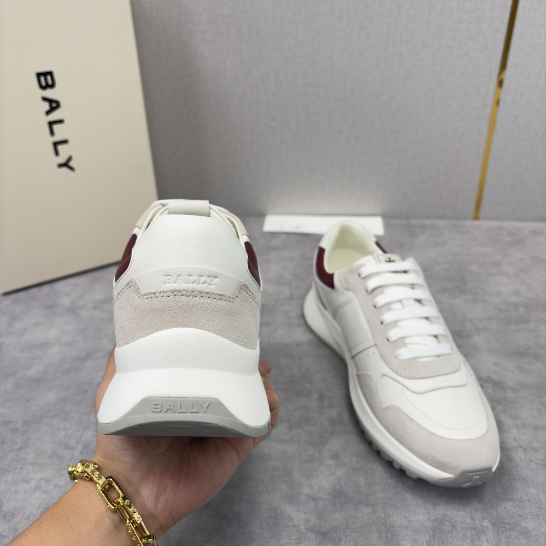 💋💍BL家新品 BAL*Y 巴-利 秀场最新款男士运动鞋！ 莞产顶级精品！领先官网版！选用进口小牛皮面拼