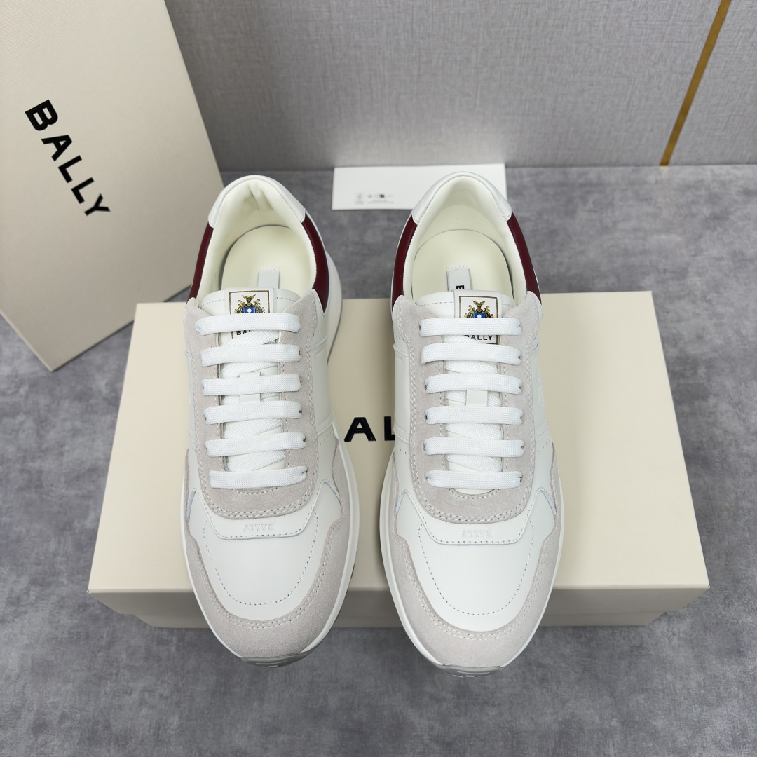 💋💍BL家新品 BAL*Y 巴-利 秀场最新款男士运动鞋！ 莞产顶级精品！领先官网版！选用进口小牛皮面拼