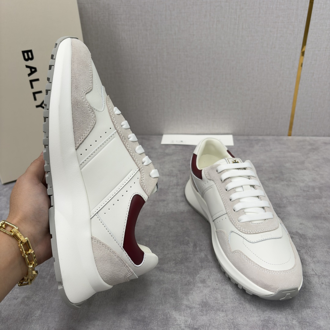 💋💍BL家新品 BAL*Y 巴-利 秀场最新款男士运动鞋！ 莞产顶级精品！领先官网版！选用进口小牛皮面拼