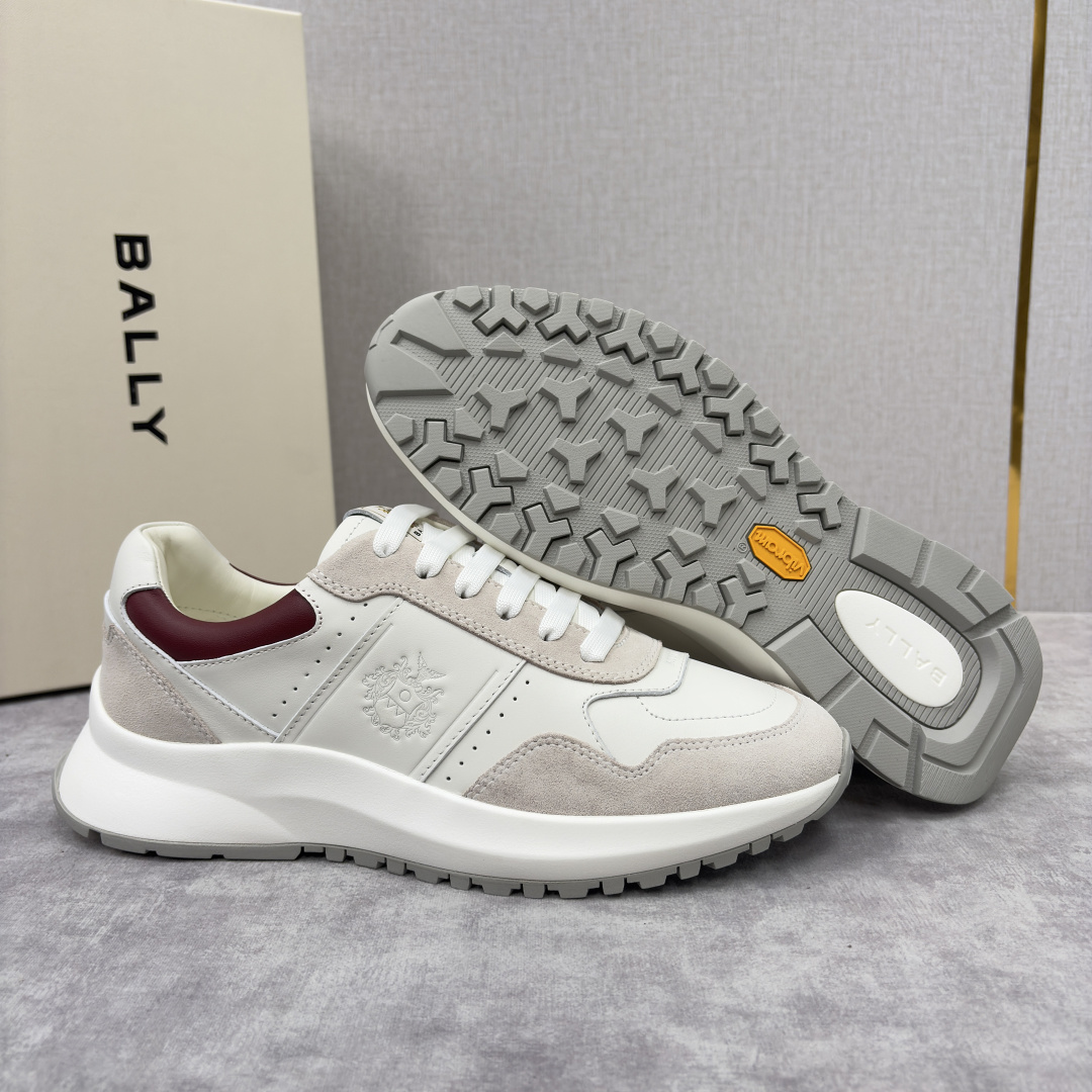 💋💍BL家新品 BAL*Y 巴-利 秀场最新款男士运动鞋！ 莞产顶级精品！领先官网版！选用进口小牛皮面拼