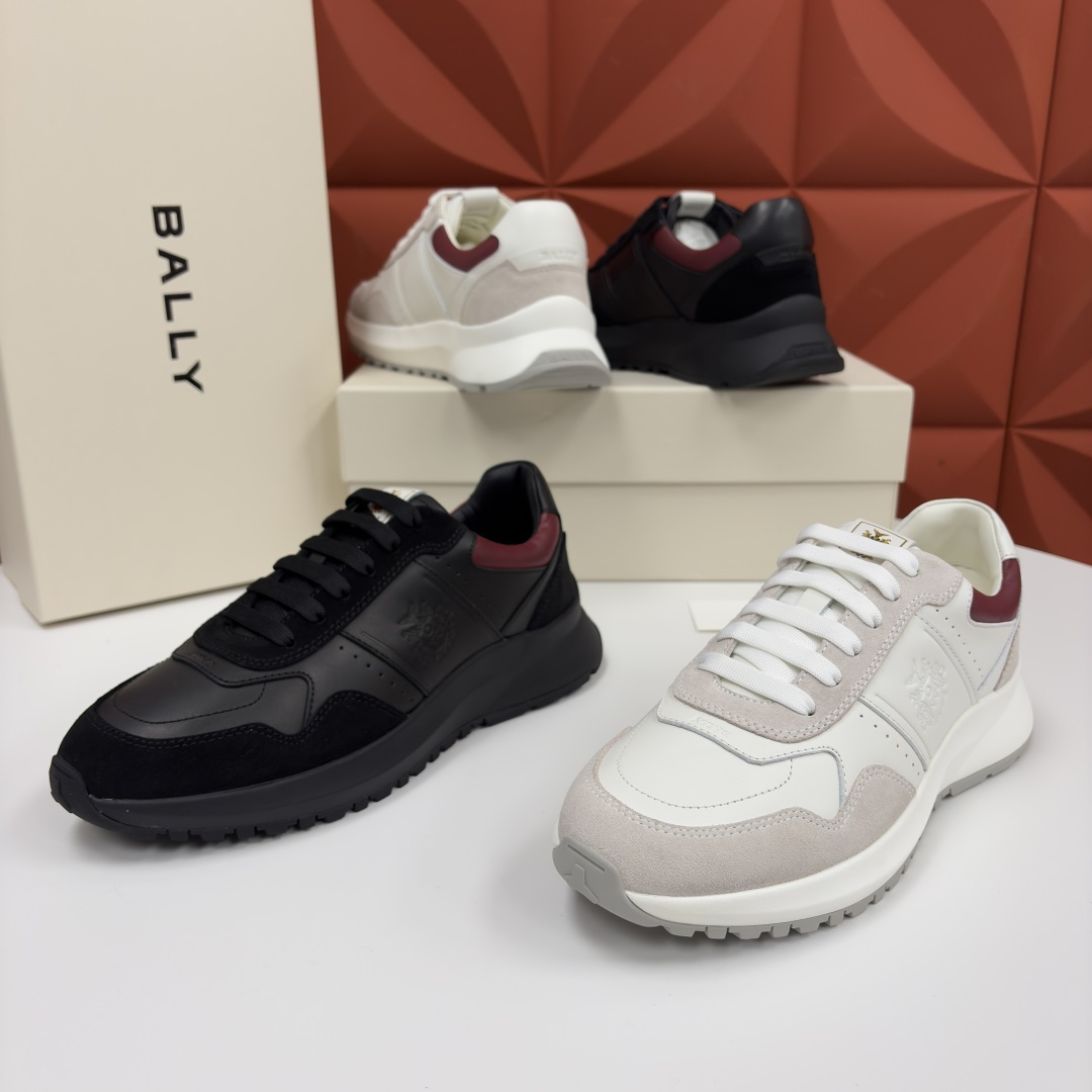 💋💍BL家新品 BAL*Y 巴-利 秀场最新款男士运动鞋！ 莞产顶级精品！领先官网版！选用进口小牛皮面拼