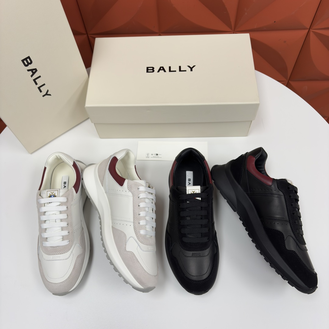 💋💍BL家新品 BAL*Y 巴-利 秀场最新款男士运动鞋！ 莞产顶级精品！领先官网版！选用进口小牛皮面拼