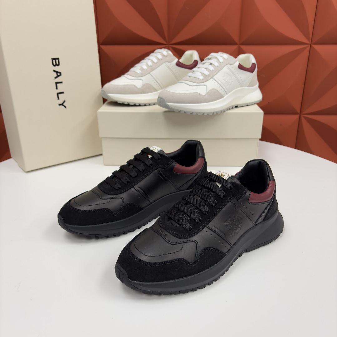 💋💍BL家新品 BAL*Y 巴-利 秀场最新款男士运动鞋！ 莞产顶级精品！领先官网版！选用进口小牛皮面拼