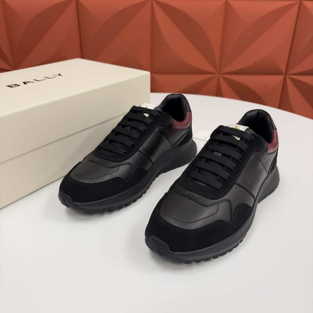💋💍BL家新品 BAL*Y 巴-利 秀场最新款男士运动鞋！ 莞产顶级精品！领先官网版！选用进口小牛皮面拼