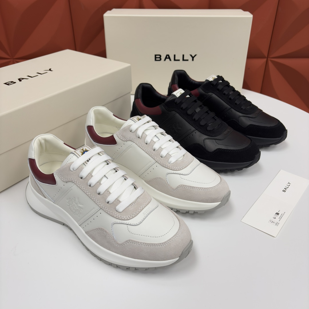 💋💍BL家新品 BAL*Y 巴-利 秀场最新款男士运动鞋！ 莞产顶级精品！领先官网版！选用进口小牛皮面拼