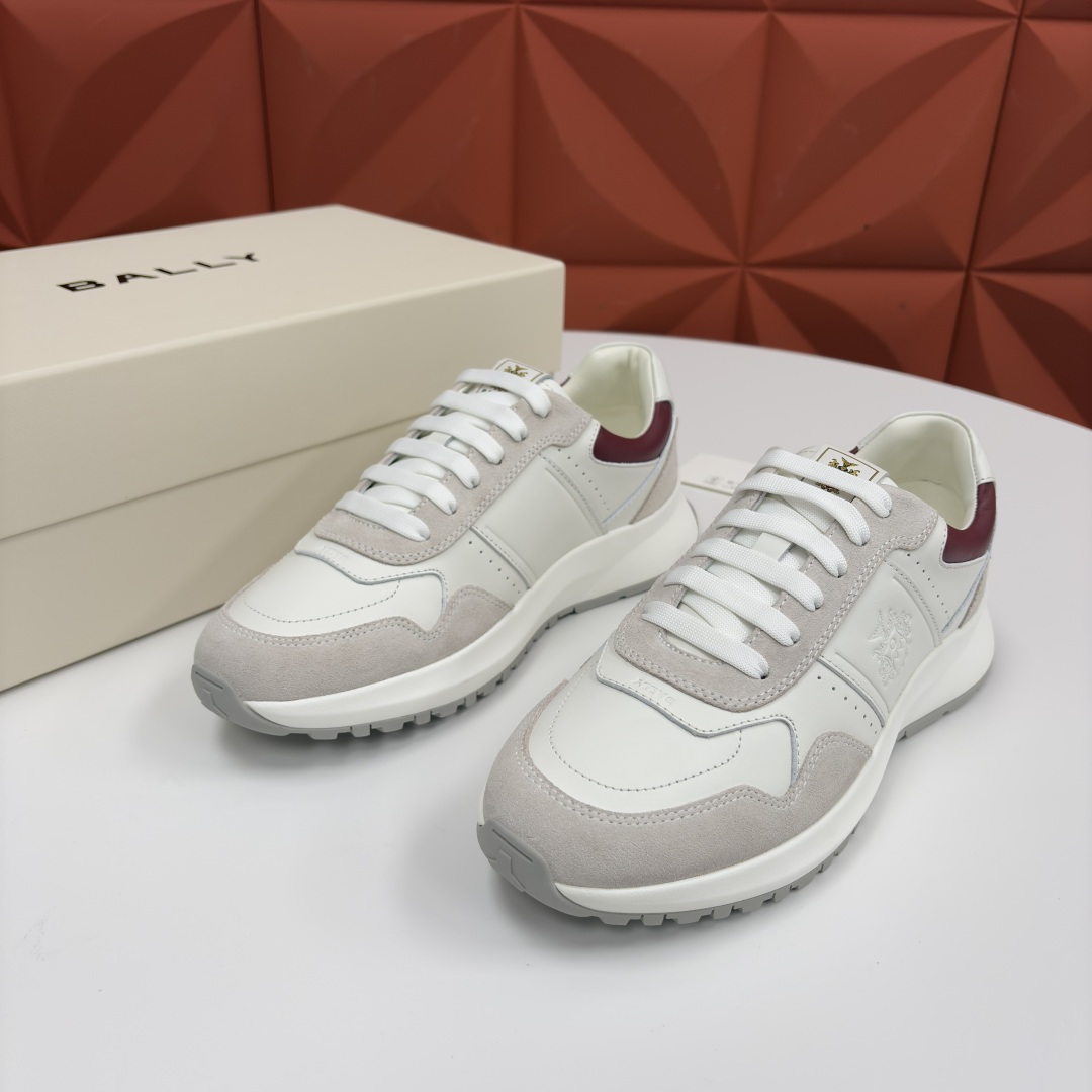 💋💍BL家新品 BAL*Y 巴-利 秀场最新款男士运动鞋！ 莞产顶级精品！领先官网版！选用进口小牛皮面拼