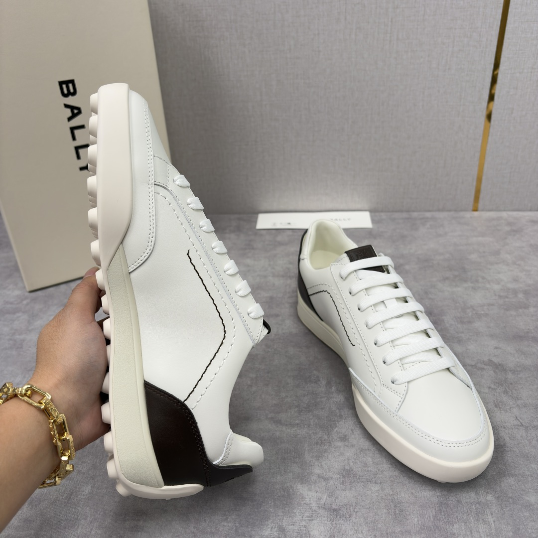 💋💍BL家新品 BAL*Y 巴-利 秀场最新款男士运动鞋！ 莞产顶级精品！领先官网版！选用鞋面采用全粒面