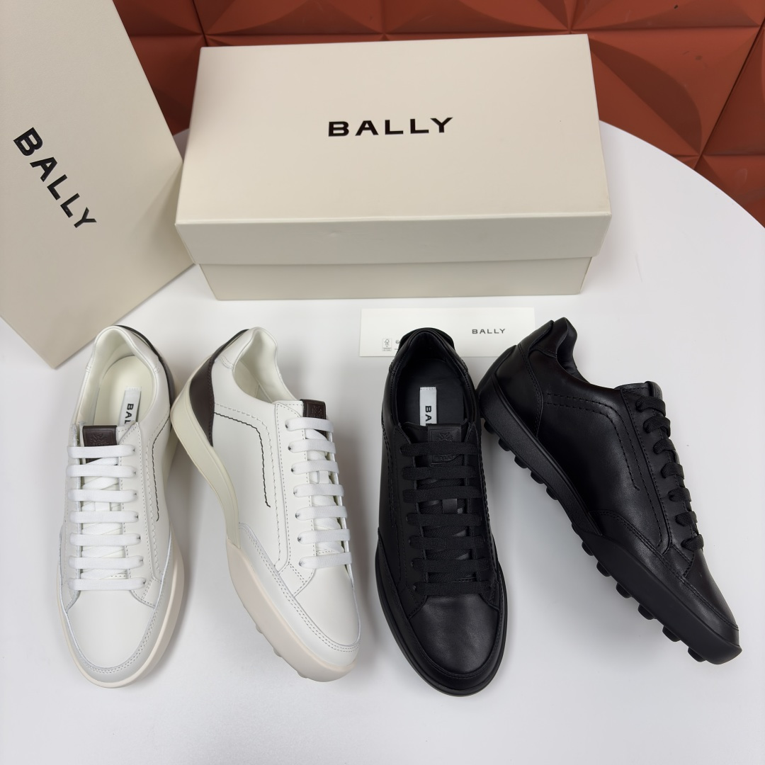 💋💍BL家新品 BAL*Y 巴-利 秀场最新款男士运动鞋！ 莞产顶级精品！领先官网版！选用鞋面采用全粒面