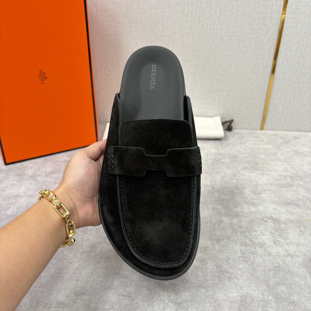 💋💍H家新品 Hermè* 爱马-仕 Go穆勒鞋 男士半拖 官方 8,250 奢适慵懒的高阶表达 甄选进