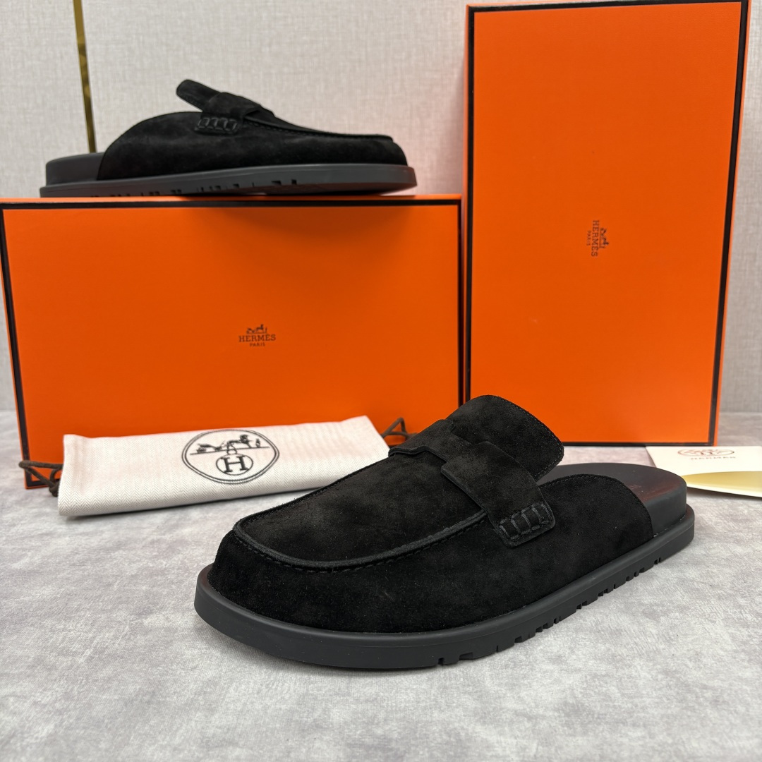 💋💍H家新品 Hermè* 爱马-仕 Go穆勒鞋 男士半拖 官方 8,250 奢适慵懒的高阶表达 甄选进