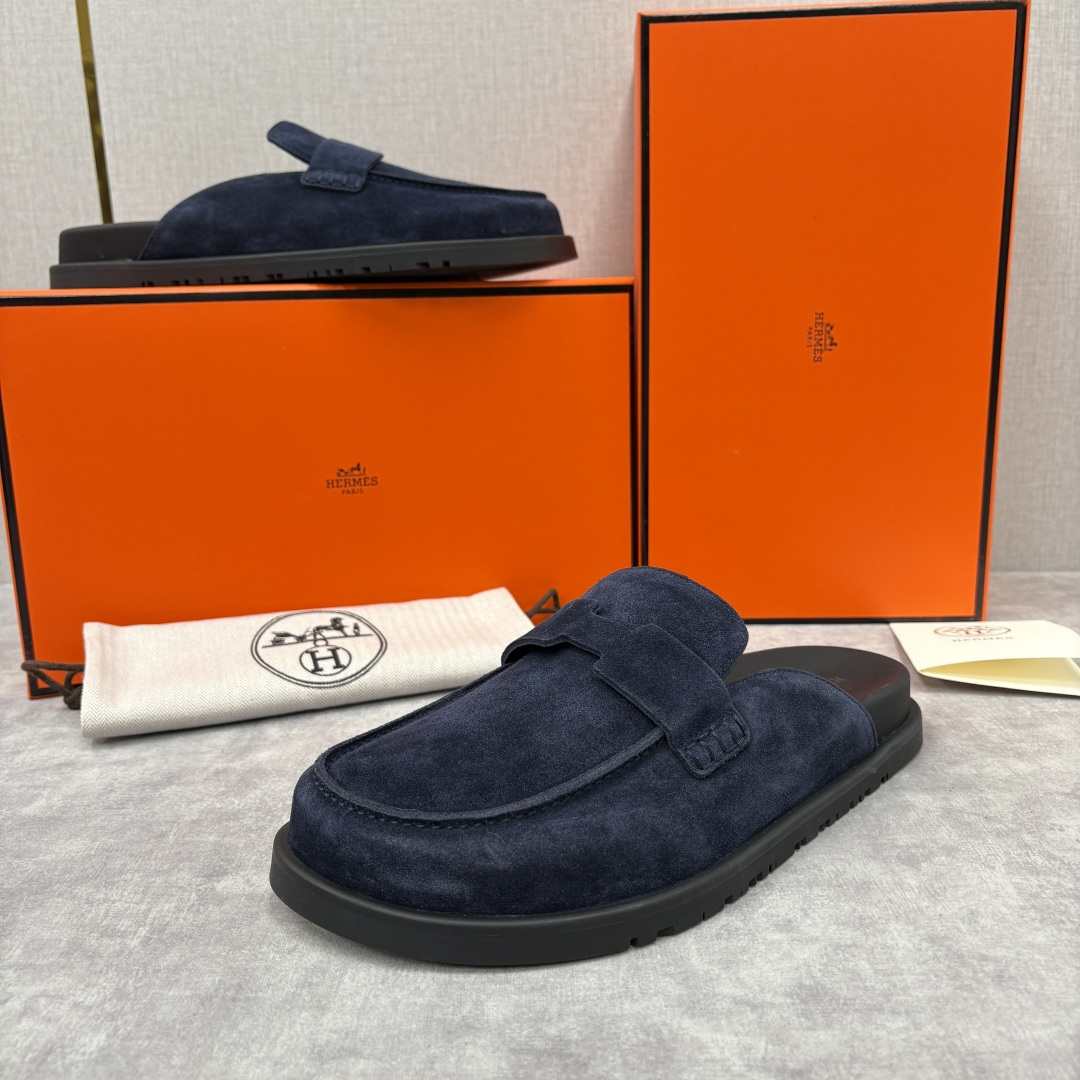 💋💍H家新品 Hermè* 爱马-仕 Go穆勒鞋 男士半拖 官方 8,250 奢适慵懒的高阶表达 甄选进